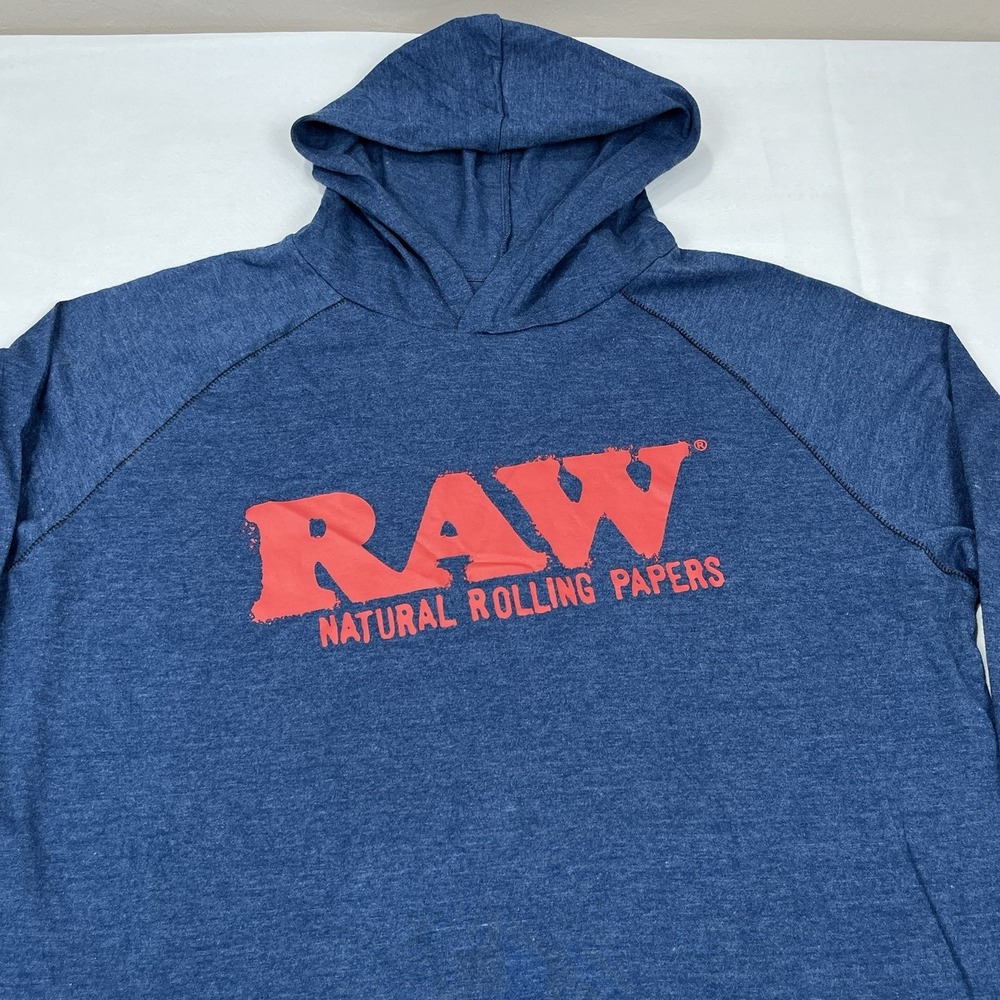 RAW Rolling Papers Logo‎ Lightweight Pullover Hoo… - image 3